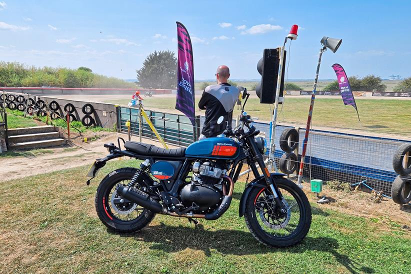 Steve with the Royal Enfield Bear 650