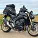 Honda CB1000 Hornet SP loaded up for camping