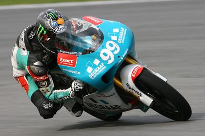 Torrential rain helped Webb to hold on to his front row start