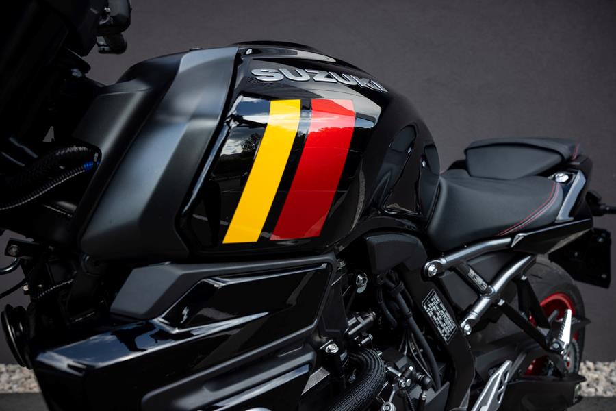 2025 Suzuki GSX-8TT, close up of fuel tank paintwork