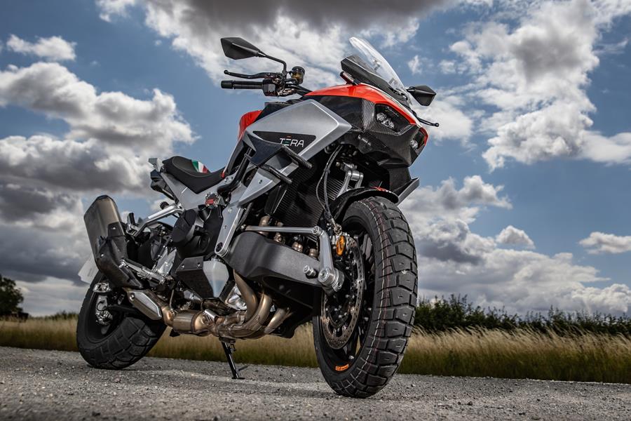 2025 Bimota Tesi H2 Tera, roadside image of frontal area 