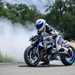 BMW R1300R Titan performing a burnout