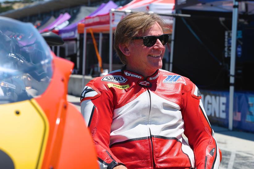 Wayne Rainey in the Laguna Seca pitlane