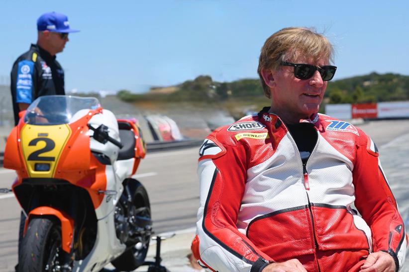 Wayne Rainey with the Yamaha XSR900 GP