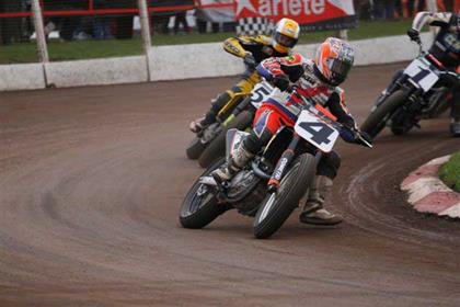 Chris Carr showed off his skill at the Scunthorpe Short Track UK round