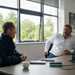 Norton's Richard Arnold being interviewed
