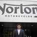 TVS Director Sudarshan Venu standing outside the Norton factory