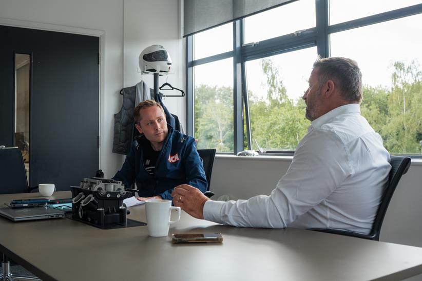 MCN's Dan Sutherland speaks to Norton's Richard Arnold