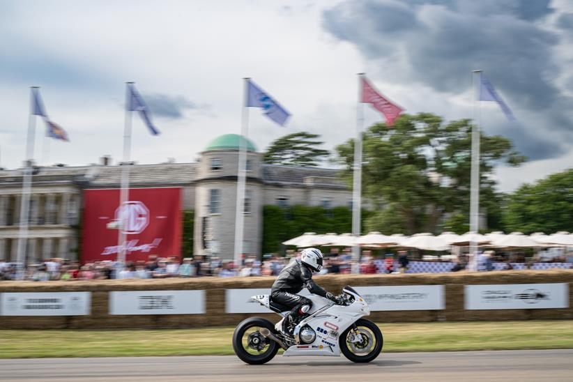 Norton V4SV ridden at Goodwood Festival of Speed
