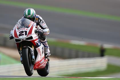 Troy Bayliss took the win in race one at Portimao