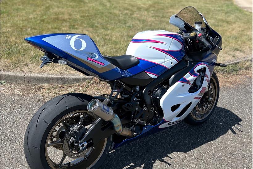 Rear view of the Suzuki GSX-R1000