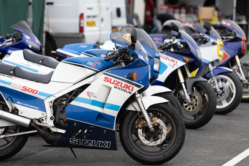 Suzuki RG500s parked together
