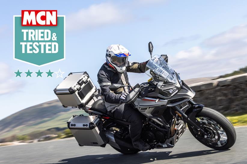 Rev'It Neptune 3 jacket worn by rider