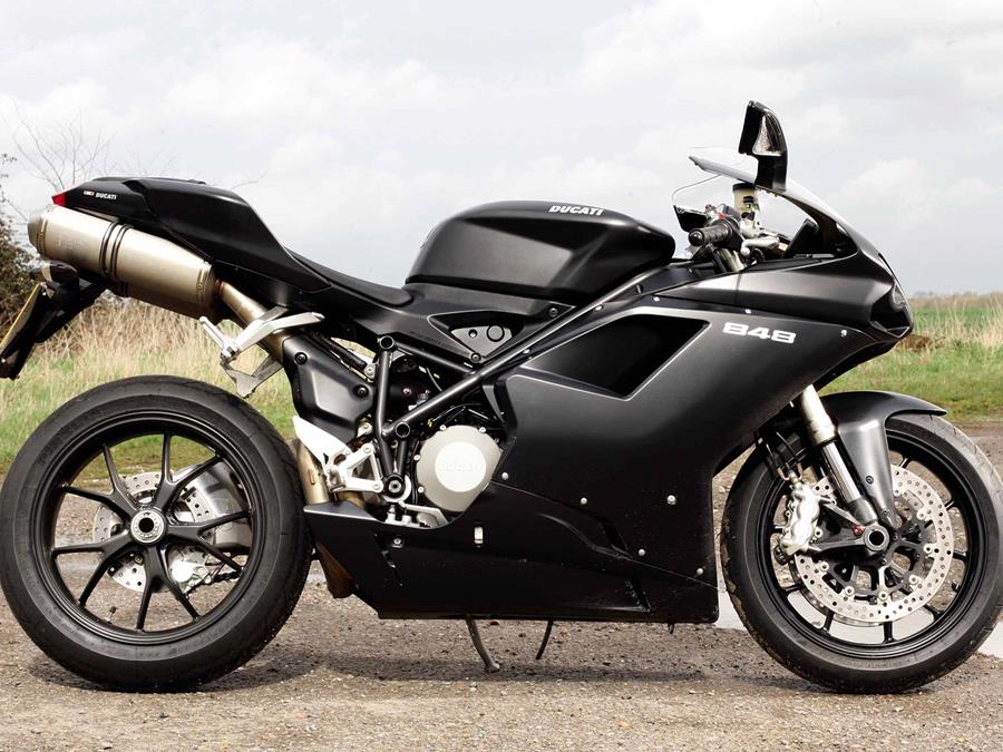 The cheaper Ducati 848 Dark was launched for 2010