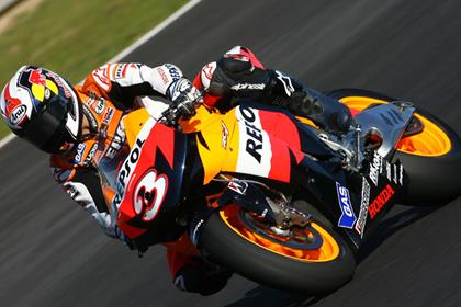 Dani Pedrosa said he was impressed with the new Honda