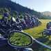 Women's World Relay bikers rowed up