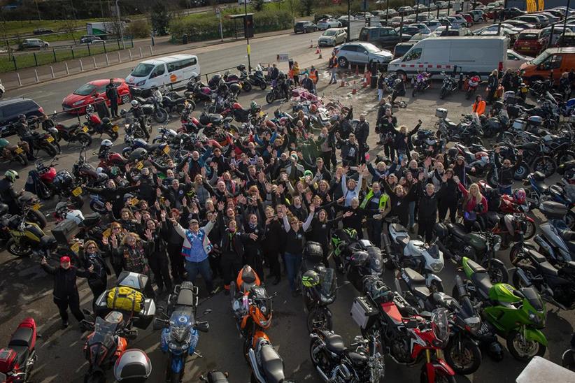 Women Riders World Relay bird's eye view