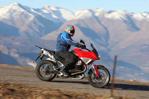 Moto Guzzi Stelvio review action