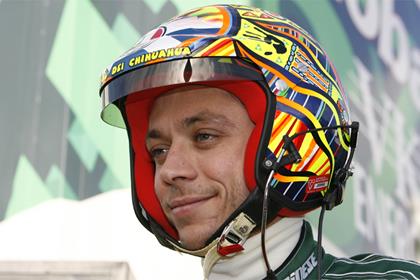 Valentino Rossi has got off to a tough start at the Wales Rally GB