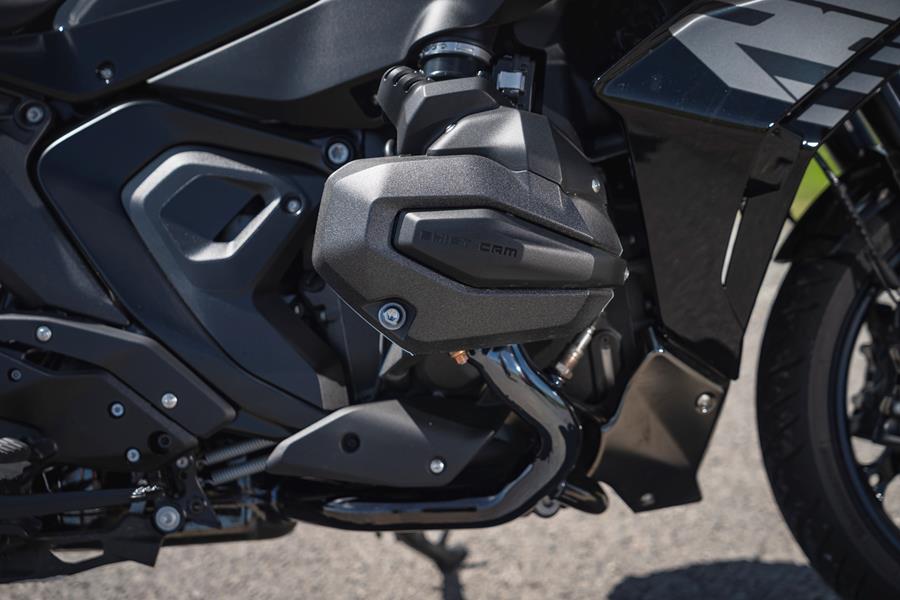 2025-on BMW R1300RS detailed shot of the right hand engine side
