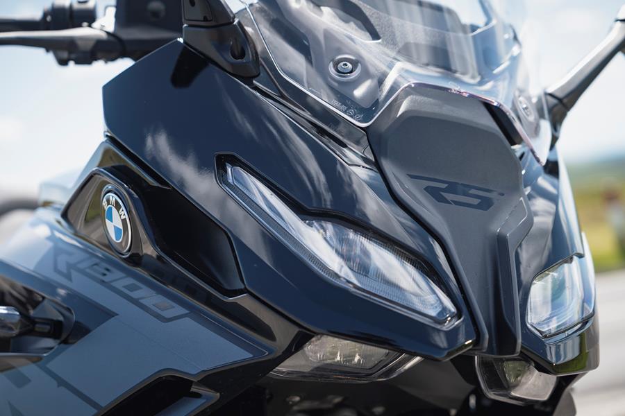 2025-on BMW R1300RS front detail shot of the radar
