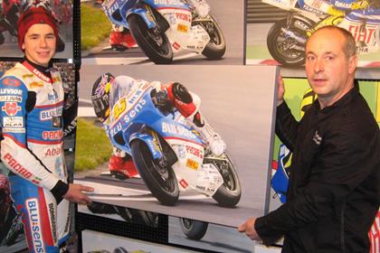 Scott Redding receives his print