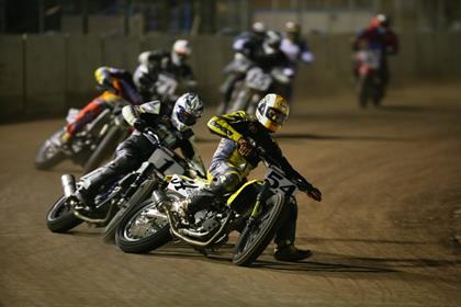 Pete Boast won the Christmas Cracker Shorttrack meeting