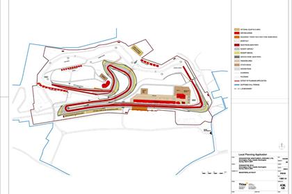 The proposed new layout of Donington Park