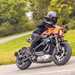 Electric motorcycle cornering