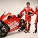 Casey Stoner and Nicky Hayden with the new Ducati GP9