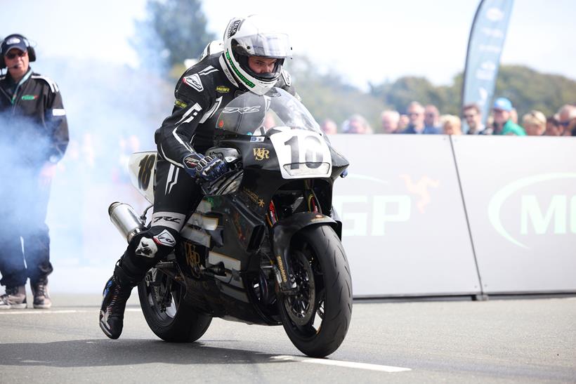 Rider at the Isle of Man TT 