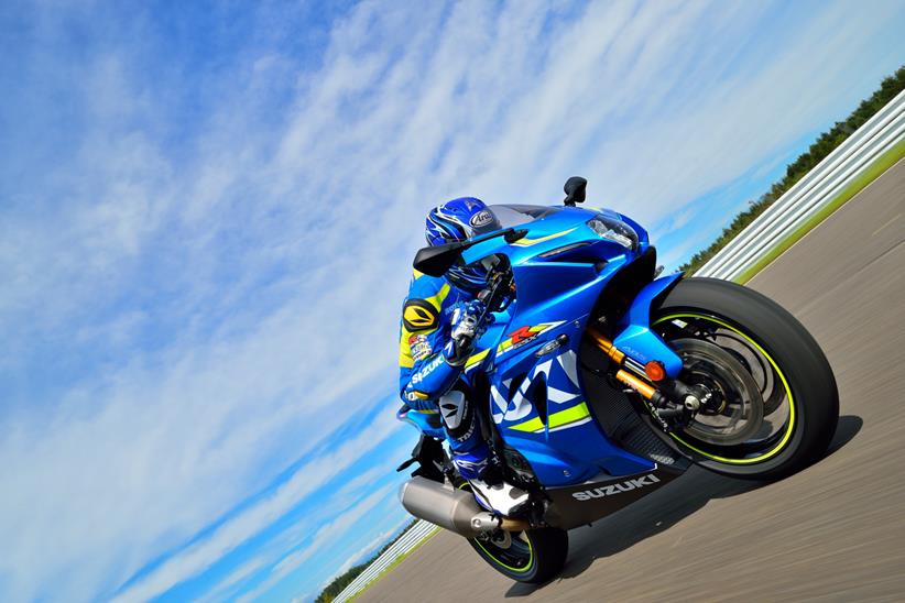 Suzuki GSX-R1000 on track