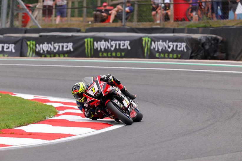 Kyle Ryde in action at Brands Hatch onboard the Nitrous Competitions OMG Racing Yamaha.