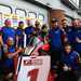 Kyle Ryde celebrates victory at Brands Hatch with the Nitrous Competitions OMG Racing team.