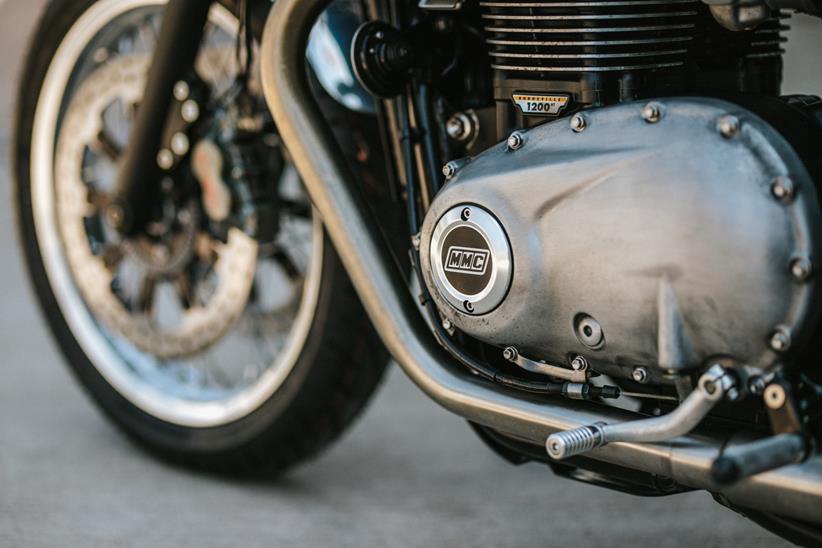 Custom Triumph Bonneville T120 left-side engine case