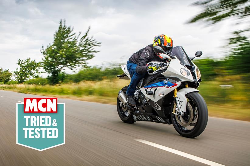 Rider on BMW S1000RR