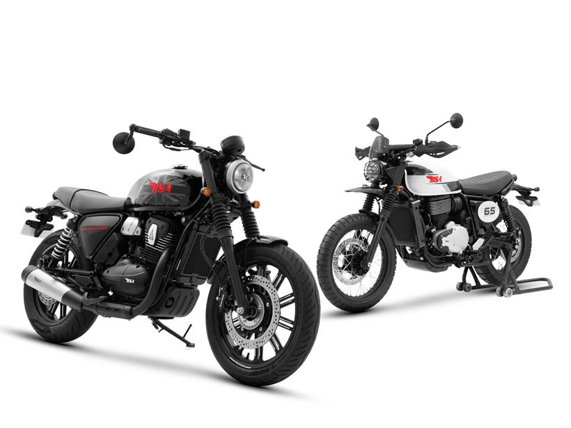 BSA Bantam은 BS Scrambler와 함께 주차했습니다 BSA Bantam은 BS Scrambler와 함께 주차했습니다