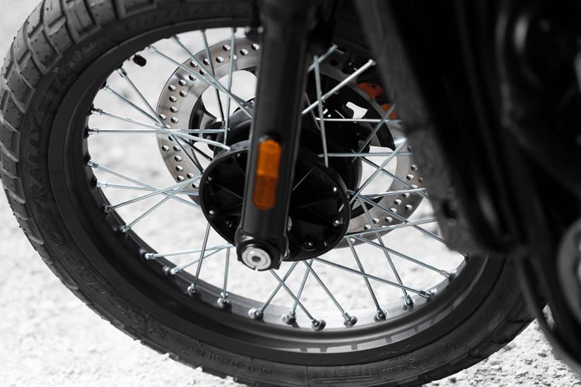 BSA Scrambler spoked front wheel
