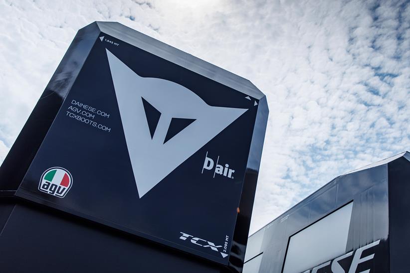 Dainese race truck at a circuit