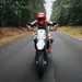 2025-on Suzuki DR-Z4SM leaning over the bars