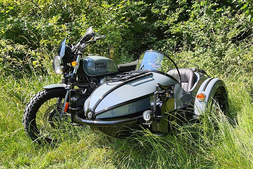 Watsonian adventure sidecar right left three quarters