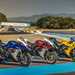 Three Suzuki GSX-R1000Rs parked together