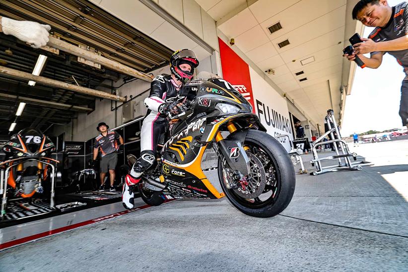 Davey Todd heads out at Suzuka for AutoRace Ube Racing.