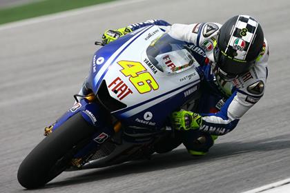 Rossi ended the second day third quickest with a best time of 2.01.626 in a 40-lap stint