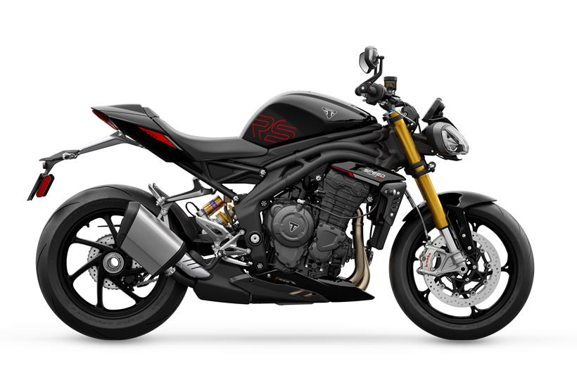 Side on view of the Triumph Speed Triple 1200 RS
