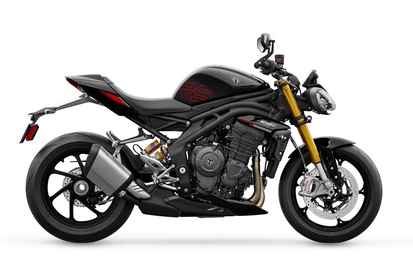 Side on view of the Triumph Speed Triple 1200 RS