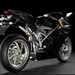 Ducati 1198S- black rear three quarters