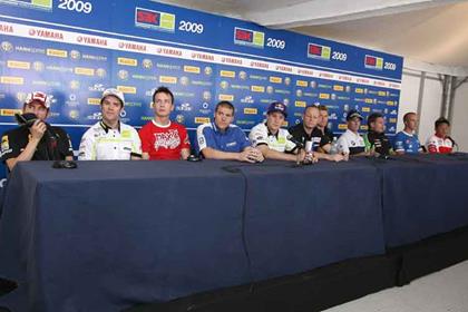 The WSB riders at the press conference