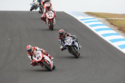 Noriyuki Haga and Ben Spies took a win each at Phillip Island