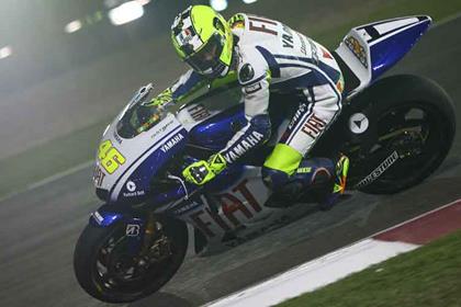 Valentino Rossi was left furstrated after rain disrupted the Qatar test